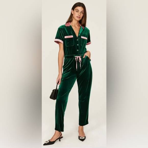 Rachel Antonoff Pants - Rachel Antonoff velvet jumpsuit, L